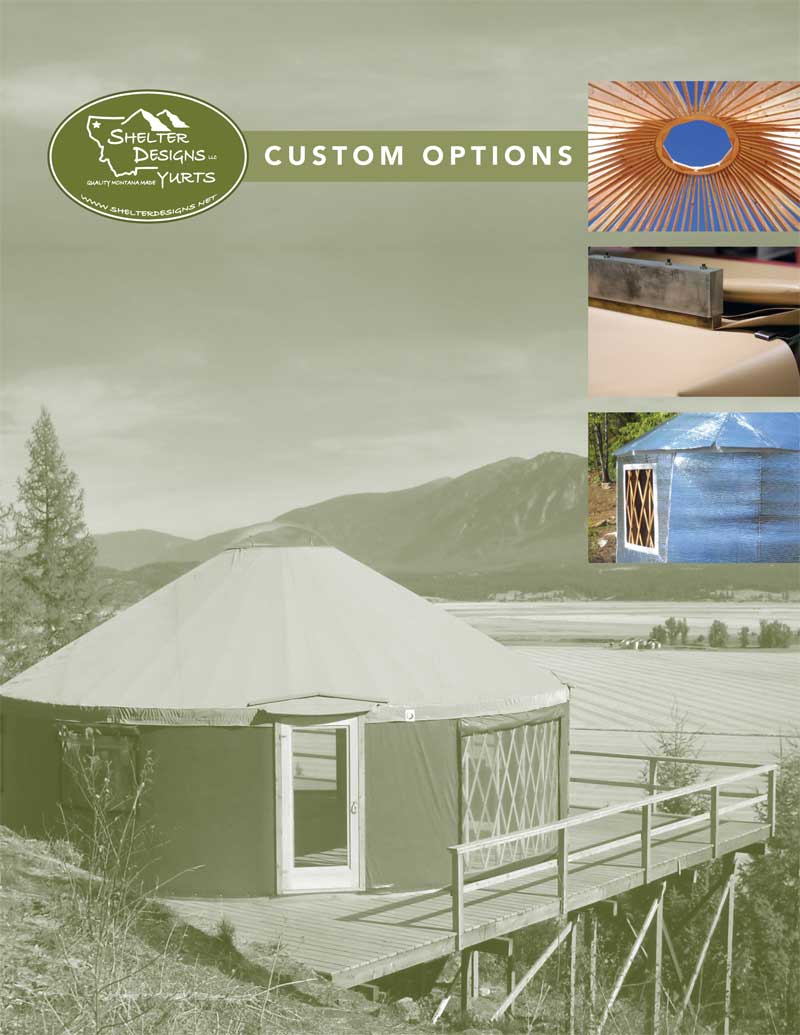 graphic for yurt custom options brochure