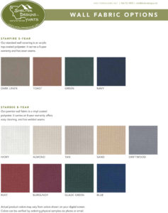 wall fabric color options