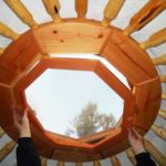 center ring of a yurt with a screen insert