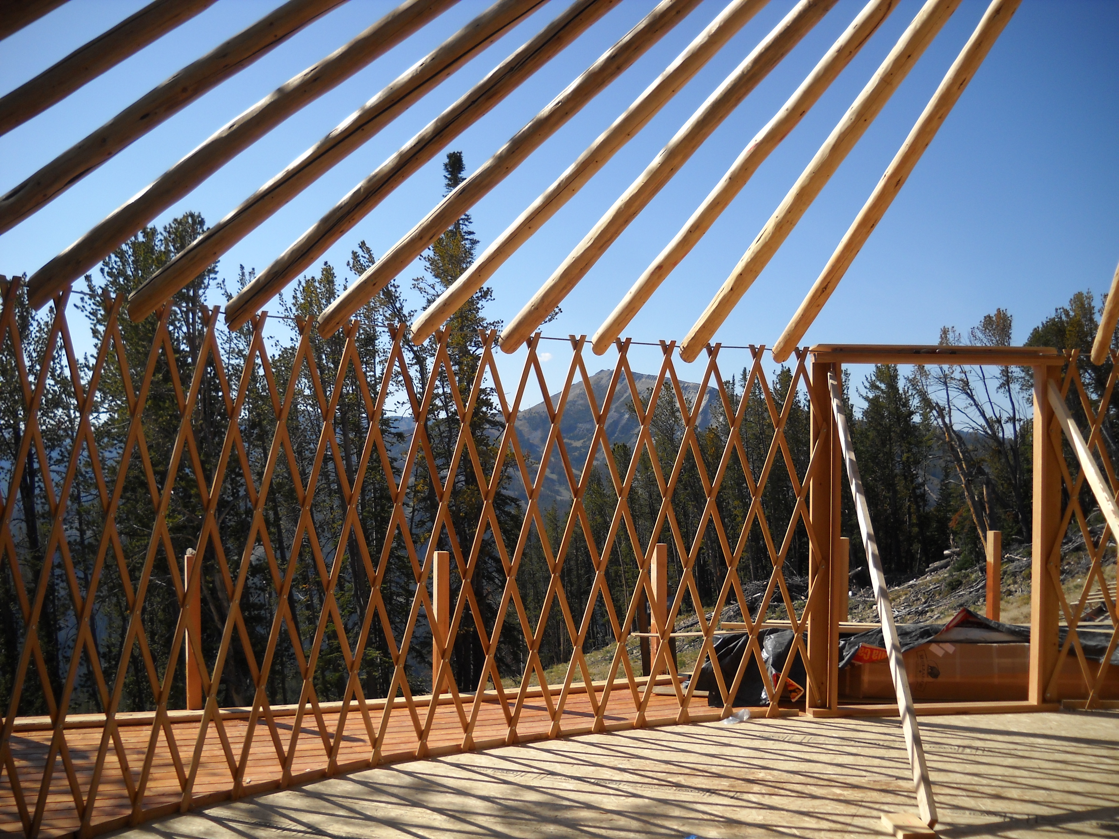 eco yurt frame