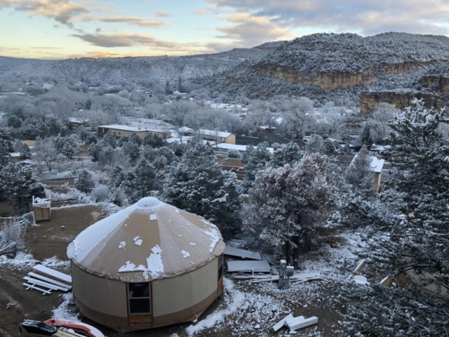 yurt in the trees in zion national park