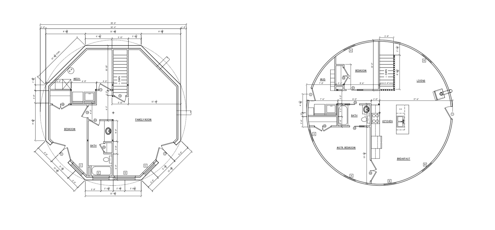 40' yurt floor plan