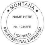 montana engineering license stamp
