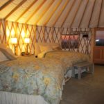 2 beds in a yurt