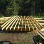 joists for a yurt platform