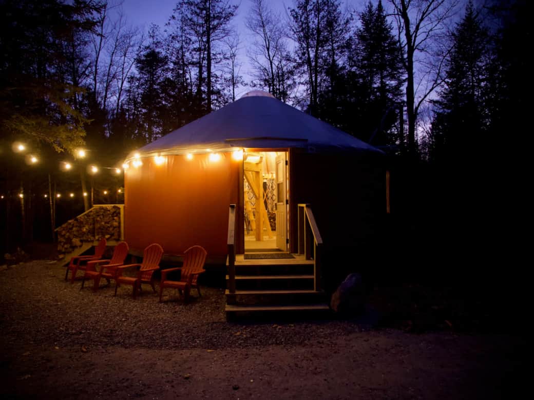 Glamping Yurt Exterior 