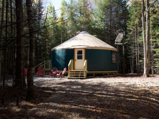 Glamping Yurt Exterior