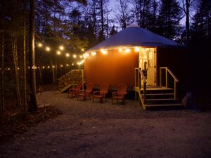 Yurt Camping Rental - Western Maine Yurts