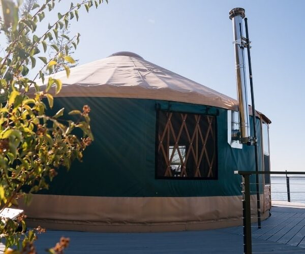 who makes the best yurt a yurt perched on a hill above a lake